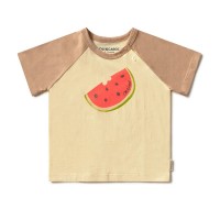 тениска,мъжки,тениски,дамски,тениски,oli&carol,wally,the,watermelon,short,sleeve,t,shirt,beige,(multicolor)