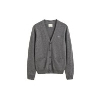 жилетка,мъжки,пуловери,дамски,пуловери,gant,87315,cardigan,charcoal,melange