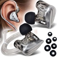 слушалки,слушалки,kz,terminator,earphones,silver,(gray)