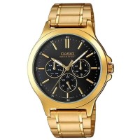 часовник,часовници,casio,mtpv300g1audf,49mm,3atm,quartz,analogical,watch,golden,(golden,black,mineral)