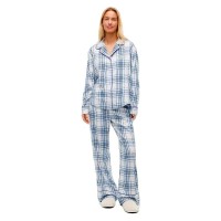 пижама,дамски,пижами,tommy,hilfiger,uw0uw06155,long,sleeve,pyjama,blue,(city,check,sky,blue)