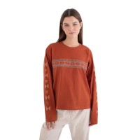тениска,мъжки,тениски,дамски,тениски,hurley,wtseu00043,regular,fit,long,sleeve,t,shirt,orange,(ranger)