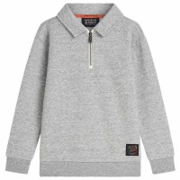 блуза,детски,блузи,scotch,&,soda,183345,half,zip,sweatshirt,grey,(grey,melange)