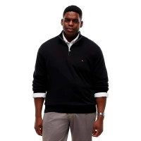 блуза,мъжки,пуловери,дамски,пуловери,tommy,hilfiger,mw0mw34106,half,zip,sweater,black,(black,black)