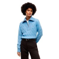 блуза,мъжки,пуловери,дамски,пуловери,tommy,hilfiger,ww0ww46425,half,zip,sweater,blue,(faded,light,blue)