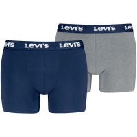 боксерки,мъжко,бельо,levi´s,®,repeat,logo,brief,boxers,2,units,blue,grey,(blue,grey,melange)