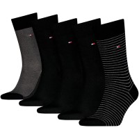 чорапи,мъжки,чорапи,дамски,чорапи,tommy,hilfiger,701241156,socks,5,pairs,black,(black)