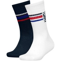 чорапи,мъжки,чорапи,дамски,чорапи,tommy,hilfiger,701241836,crew,socks,2,pairs,white,black,(white)