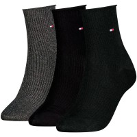 чорапи,мъжки,чорапи,дамски,чорапи,tommy,hilfiger,701242187,short,socks,3,pairs,multicolor,(black)