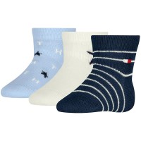 чорапи,мъжки,чорапи,дамски,чорапи,tommy,hilfiger,stars&stripe,socks,3,pairs,white,blue,(light,blue)