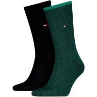 чорапи,мъжки,чорапи,дамски,чорапи,tommy,hilfiger,structure,rib,socks,2,pairs,multicolor,(deep,green)