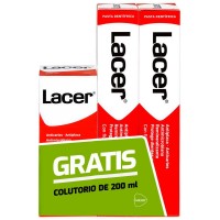 хигиена,тяло,lacer,set,duplo,225ml,toothpaste,clear