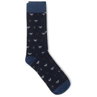 чорапи,мъжки,чорапи,дамски,чорапи,silbon,letter,pattern,socks,black,(navy,blue)