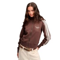 блуза,дамски,блузи,superdry,side,stripe,track,full,zip,sweatshirt,brown,(bracken,brown)