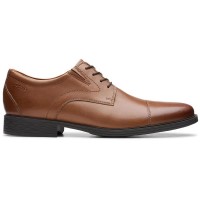обувки,мъжки,обувки,clarks,shoes,whiddon,cap,wide,shoes,brown,(dark,tan,lea)