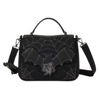 чанта,за,през,рамо,всички,чанти,loungefly,mickey,&,minnie,spiderweb,&,bats,shoulder,bag,black,(black,multicolor)