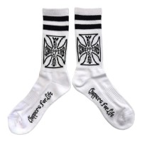 чорапи,мъжки,чорапи,дамски,чорапи,west,coast,choppers,choppers,for,life,crew,socks,white,(white,black)