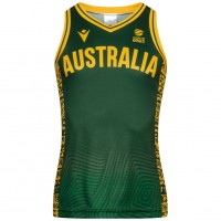 дамска,фланелка,баскетболни,потници,australia,basketball,macron,indigenous,women,jersey,green