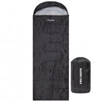 kirkjubØur®,søvn,outdoor,sleeping,bag,220,x,75,cm,15,°c,black