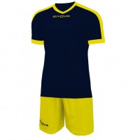 всички,футболни,облекла,givova,kit,revolution,football,jersey,with,shorts,navy,yellow