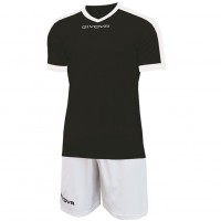 всички,футболни,облекла,givova,kit,revolution,football,jersey,with,shorts,white,black