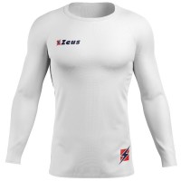 мъжки,облекла,за,бягане,zeus,fisiko,baselayer,top,long,sleeved,compression,shirt,white