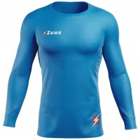мъжки,облекла,за,бягане,zeus,fisiko,baselayer,top,long,sleeved,compression,shirt,blue