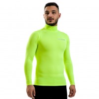 мъжки,облекла,за,бягане,givova,baselayer,corpus,3,high,neck,sports,top,neon,yellow