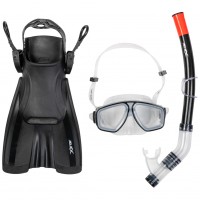 плувни,аксесоари,jelex,deepsea,snorkelling,gear,with,fins,black
