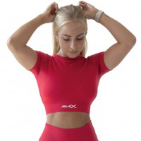 дамски,горнища,за,тренировка,jelex,chiara,women,fitness,short,sleeved,top,red