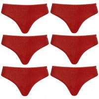дамско,бельо,mont,emilian,nimes,women,thong,pack,of,6,red