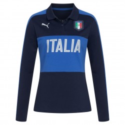 italy,figc,puma,women,long,sleeved,polo,shirt