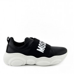 Маратонки MOSCHINO Logo Slip On Trainers - Black Var 2 маратонки,маратонки,за,училище,ученически,обувки,moschino,logo,slip,on,trainers,black,var,2