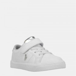 Маратонки Polo Ralph Lauren Kids Sutton Low-Top Trainers - White/Silver маратонки,polo,ralph,lauren,kids,sutton,low,top,trainers,white,silver