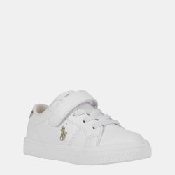 Маратонки Polo Ralph Lauren Kids Sutton Low-Top Trainers - White/Gold маратонки,polo,ralph,lauren,kids,sutton,low,top,trainers,white,gold