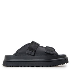 сандали,ugg,kids,goldenglow,slide,flatform,sandals,black,blk