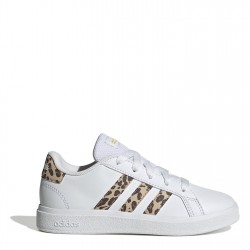 детски,маратонки,adidas,girls,grand,court,trainers,white,animal