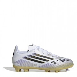 детски,футболни,бутонки,adidas,f50.3,childrens,firm,ground,football,boots,white,blk,gold
