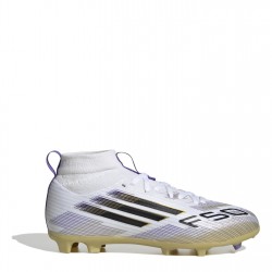 детски,футболни,бутонки,adidas,f50,league,childrens,multi,ground,football,boots,white,blk,gold