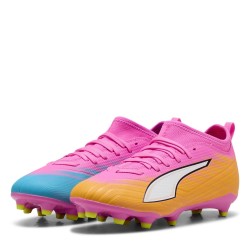 Детски футболни бутонки Puma Childrens PUMA Ultra 5 Match Firm Ground Football Boots - Poison Pink детски,футболни,бутонки,детски,маратонки,за,футбол,на,закрито,детски,футболни,обувки,всички,футболни,обувки,детски,футболни,обувки,футболни,обувки,за,мек,т