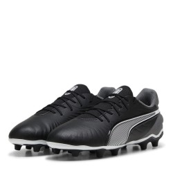 Футболни бутонки Puma Kids PUMA King Match Firm Ground Football Boots - Black/White футболни,бутонки,детски,футболни,обувки,всички,футболни,обувки,детски,футболни,обувки,футболни,обувки,за,мек,терен,футбол,puma,kids,puma,king,match,firm,gr