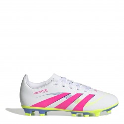 Юношески футболни бутонки adidas Predator 4 Juniors Firm Ground Football Boots - White/Pink юношески,футболни,бутонки,детски,маратонки,за,футбол,на,закрито,детски,футболни,обувки,всички,футболни,обувки,детски,футболни,обувки,футболни,обувки,за,мек