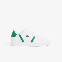 Lacoste T-Base Jn00 - Wht/Grn 082 детски,маратонки,за,футбол,на,закрито,детски,маратонки,lacoste,t,base,jn00,wht,grn,082