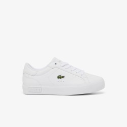 Маратонки Lacoste Kids Low-Top Trainers - White/White маратонки,lacoste,kids,low,top,trainers,white,white