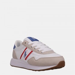 Юношески маратонки Polo Ralph Lauren Train 89 Sport Trainers Juniors - Beige/White юношески,маратонки,polo,ralph,lauren,train,89,sport,trainers,juniors,beige,white