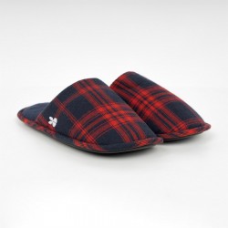 мъжки,пантофи,чехли,мъжки,пантофи,crosshatch,twostep,slippers,mens,red,check