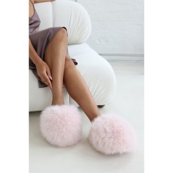 пантофи,чехли,wheres,that,from,where,s,ultimate,fluffy,beige,faux,fur,mule,slippers,pink,fur