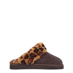 Дамски пантофи Jack Wills Mule Slippers Ladies - Leopard Fur дамски,пантофи,jack,wills,mule,slippers,ladies,leopard,fur