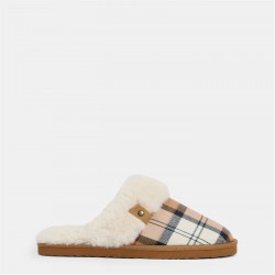 пантофи,чехли,barbour,claudia,mule,slippers,hessian,tartan