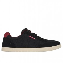 мъжки,маратонки,мъжки,маратонки,skechers,low,profile,lace,up,sneaker,low,top,trainers,mens,black,synthtc